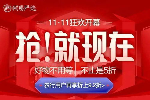 今年11.11,農(nóng)行攜手嚴(yán)選大促銷(xiāo),比網(wǎng)易嚴(yán)選app更劃算